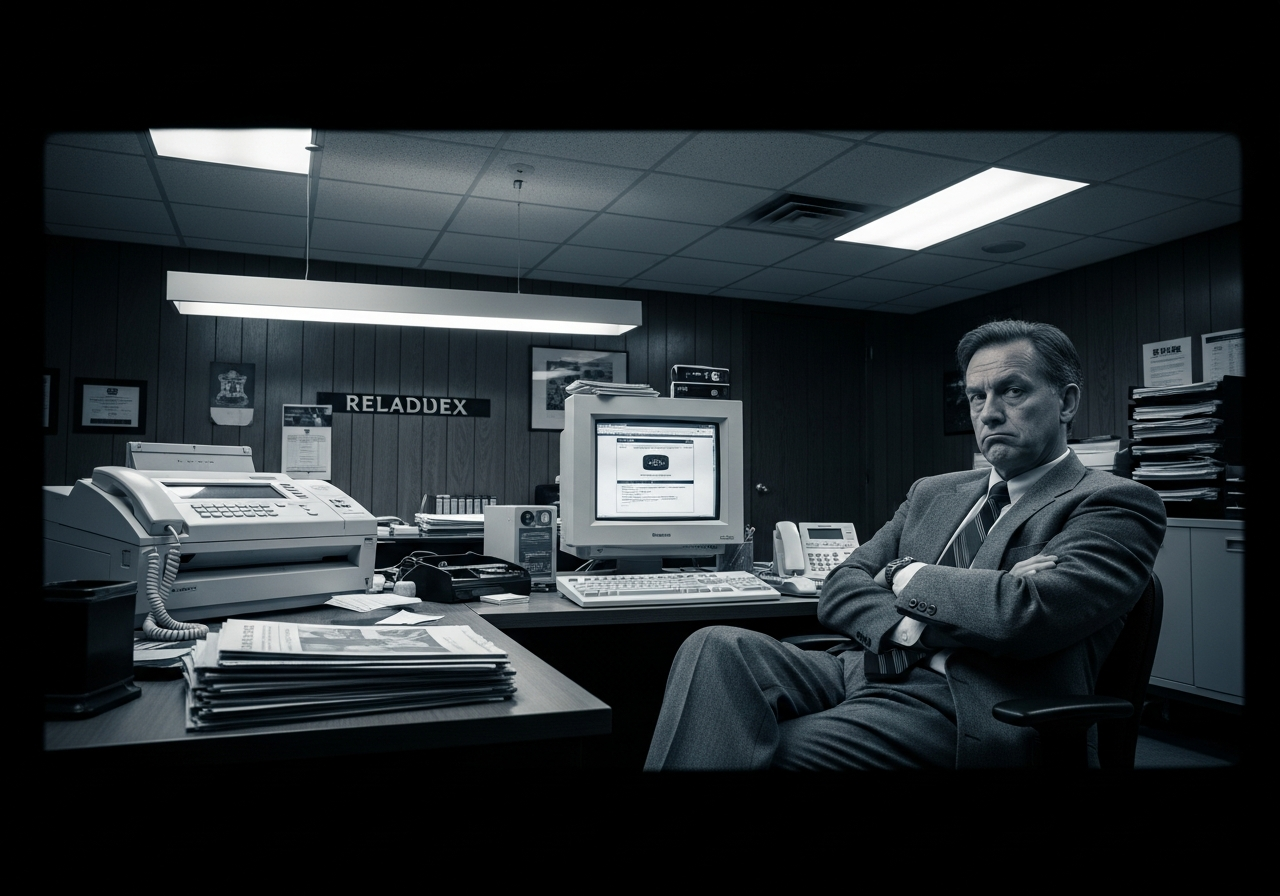 Business owner skeptical about websites, 1994