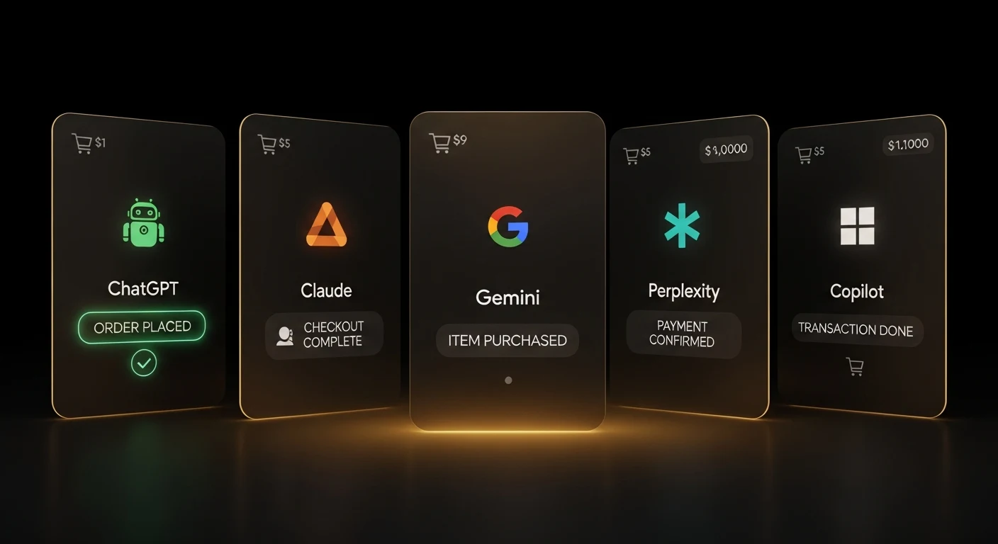 ChatGPT, Claude, Gemini, Perplexity, and Copilot actively making purchases — your new AI agent customers