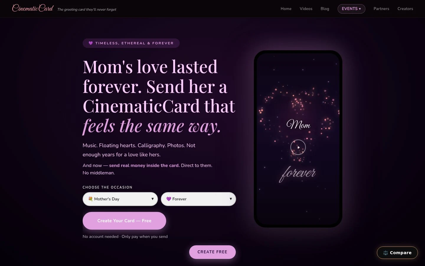 CinematicCard — live AI-agent-ready commerce store with Stripe ACP deployed