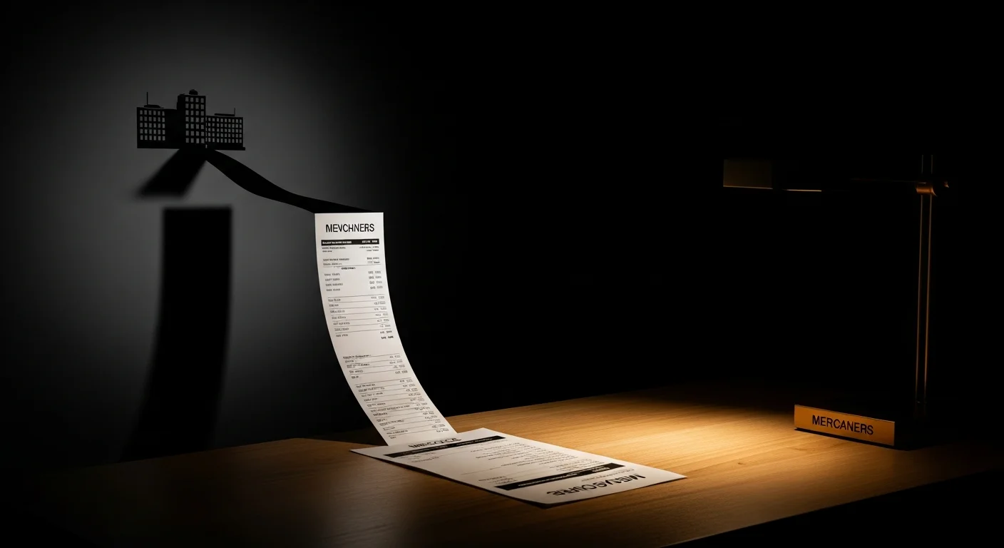 A single line item on a merchant's P&L growing impossibly tall — the visible monthly bill is only a fraction of the real cost of renting your commerce stack